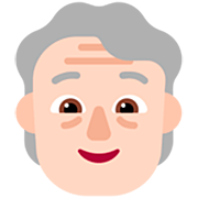 🧓🏻 Emoji älterer Erwachsener: helle Hautfarbe Microsoft Windows 11 22H2.