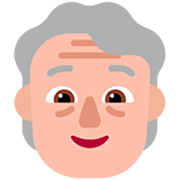 Emoji 🧓🏼 Adulto Anziano: Carnagione Abbastanza Chiara su Microsoft Windows 11 22H2.