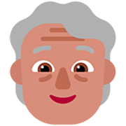 🧓🏽 Emoji Persona Adulta Madura: Tono De Piel Medio en Microsoft Windows 11 22H2.