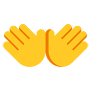 👐 Emoji offene Hände Microsoft Windows 11 22H2.