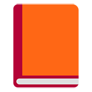 📙 Emoji Libro Naranja en Microsoft Windows 11 22H2.