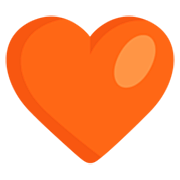 🧡 Emoji Corazón Naranja en Microsoft Windows 11 22H2.