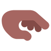 🫳🏾 Emoji Palma Da Mão Para Baixo: Pele Morena Escura na Microsoft Windows 11 22H2.