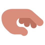 🫳🏽 Emoji Palma Da Mão Para Baixo: Pele Morena na Microsoft Windows 11 22H2.