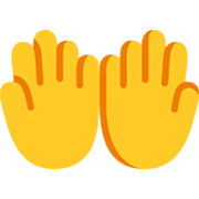 Emoji 🤲 Mani Unite In Alto su Microsoft Windows 11 22H2.