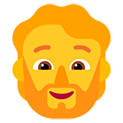 🧔 Emoji  Pessoa: Barba na Microsoft Windows 11 22H2.