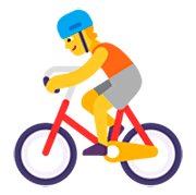 🚴 Emoji Persona En Bicicleta en Microsoft Windows 11 22H2.