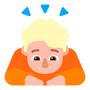 🙇🏼 Emoji Persona Haciendo Una Reverencia: Tono De Piel Claro Medio en Microsoft Windows 11 22H2.