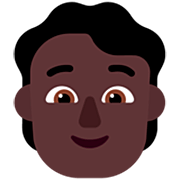 🧑🏿 Emoji Persona Adulta: Tono De Piel Oscuro en Microsoft Windows 11 22H2.