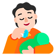 🧑🏻‍🍼 Emoji Persona Que Alimenta Al Bebé: Tono De Piel Claro en Microsoft Windows 11 22H2.