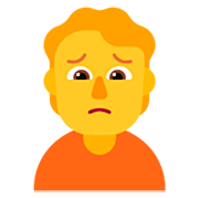 🙍 Emoji Persona Frunciendo El Ceño en Microsoft Windows 11 22H2.
