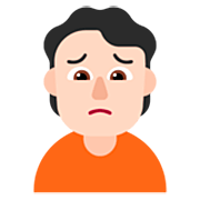 🙍🏻 Emoji Persona Frunciendo El Ceño: Tono De Piel Claro en Microsoft Windows 11 22H2.