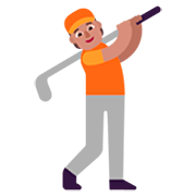 🏌🏽 Emoji Golfista: Pele Morena na Microsoft Windows 11 22H2.
