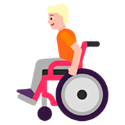 🧑🏼‍🦽 Emoji Pessoa Em Cadeira De Rodas Manual: Pele Morena Clara na Microsoft Windows 11 22H2.