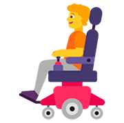 🧑‍🦼 Emoji Person in motorisiertem Rollstuhl Microsoft Windows 11 22H2.