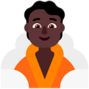 🧖🏿 Emoji Person in Dampfsauna: dunkle Hautfarbe Microsoft Windows 11 22H2.