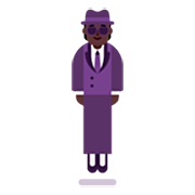 🕴🏿 Emoji schwebender Mann im Anzug: dunkle Hautfarbe Microsoft Windows 11 22H2.