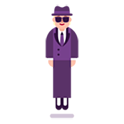 Emoji 🕴🏼 Uomo Con Completo Che Levita: Carnagione Abbastanza Chiara su Microsoft Windows 11 22H2.