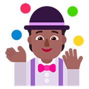 Emoji 🤹🏾 Persona Che Fa Giocoleria: Carnagione Abbastanza Scura su Microsoft Windows 11 22H2.