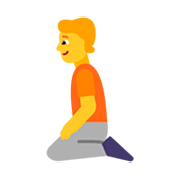 Emoji 🧎 Persona Inginocchiata su Microsoft Windows 11 22H2.
