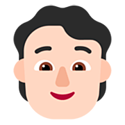 🧑🏻 Emoji Erwachsener: helle Hautfarbe Microsoft Windows 11 22H2.