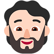 🧔🏻 Emoji Persona Con Barba: Tono De Piel Claro en Microsoft Windows 11 22H2.