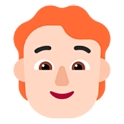 Emoji 🧑🏻‍🦰 Persona: Carnagione Chiara E Capelli Rossi su Microsoft Windows 11 22H2.