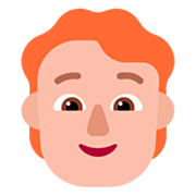 🧑🏼‍🦰 Emoji Erwachsener: mittelhelle Hautfarbe, rotes Haar Microsoft Windows 11 22H2.