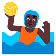 🤽🏿 Emoji Wasserballspieler(in): dunkle Hautfarbe Microsoft Windows 11 22H2.