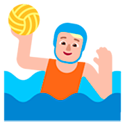 🤽🏼 Emoji Persona Jugando Al Waterpolo: Tono De Piel Claro Medio en Microsoft Windows 11 22H2.