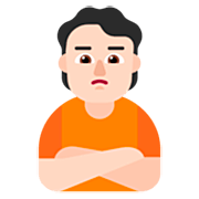 🙎🏻 Emoji Pessoa Fazendo Bico: Pele Clara na Microsoft Windows 11 22H2.