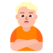 Emoji 🙎🏼 Persona Imbronciata: Carnagione Abbastanza Chiara su Microsoft Windows 11 22H2.