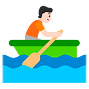 Emoji 🚣🏻 Persona In Barca A Remi: Carnagione Chiara su Microsoft Windows 11 22H2.