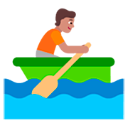 Emoji 🚣🏽 Persona In Barca A Remi: Carnagione Olivastra su Microsoft Windows 11 22H2.