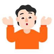 Emoji 🤷🏻 Persona Che Scrolla Le Spalle: Carnagione Chiara su Microsoft Windows 11 22H2.