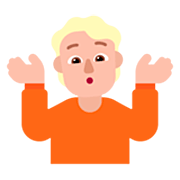🤷🏼 Emoji Persona Encogida De Hombros: Tono De Piel Claro Medio en Microsoft Windows 11 22H2.