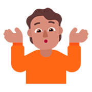 🤷🏽 Emoji Persona Encogida De Hombros: Tono De Piel Medio en Microsoft Windows 11 22H2.