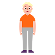 🧍🏼 Emoji stehende Person: mittelhelle Hautfarbe Microsoft Windows 11 22H2.
