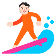 🏄🏻 Emoji Surfista: Pele Clara na Microsoft Windows 11 22H2.
