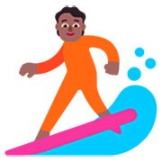 🏄🏾 Emoji Surfer(in): mitteldunkle Hautfarbe Microsoft Windows 11 22H2.