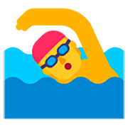 🏊 Emoji Persona Nadando en Microsoft Windows 11 22H2.