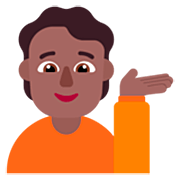 💁🏾 Emoji Infoschalter-Mitarbeiter(in): mitteldunkle Hautfarbe Microsoft Windows 11 22H2.