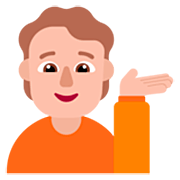 Emoji 💁🏼 Persona Al Punto Informazioni: Carnagione Abbastanza Chiara su Microsoft Windows 11 22H2.