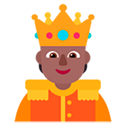 🫅🏾 Emoji Persona Con Corona: Tono De Piel Oscuro Medio en Microsoft Windows 11 22H2.