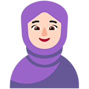 🧕🏻 Emoji Mulher Com Véu: Pele Clara na Microsoft Windows 11 22H2.