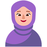 Emoji 🧕🏼 Donna Con Velo: Carnagione Abbastanza Chiara su Microsoft Windows 11 22H2.