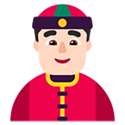 👲🏻 Emoji Hombre Con Gorro Chino: Tono De Piel Claro en Microsoft Windows 11 22H2.