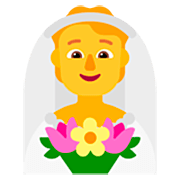 👰 Emoji Person mit Schleier Microsoft Windows 11 22H2.