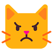 Emoji 😾 Gatto Imbronciato su Microsoft Windows 11 22H2.