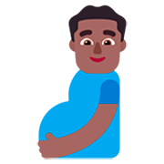 🫃🏾 Emoji Hombre Embarazado: Tono De Piel Oscuro Medio en Microsoft Windows 11 22H2.
